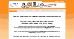 Desktop Screenshot of gebrauchte-schweissmaschinen.com