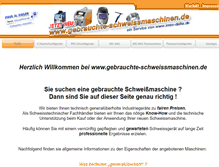 Tablet Screenshot of gebrauchte-schweissmaschinen.com